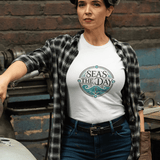 'Seas The Day / Anchor' T-Shirt β Nautical Style Meets Comfort