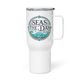 'Seas The Day / Anchor' Stainless Steel Travel Mug