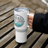 'Seas The Day / Anchor' Stainless Steel Travel Mug