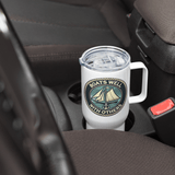 'Boats Well With Others / Sail' Stainless Steel Travel Mug
