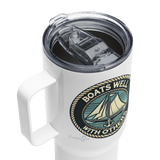 'Boats Well With Others / Sail' Stainless Steel Travel Mug