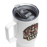 'Seas The Day / Wench' Stainless Steel Travel Mug