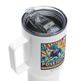 'Poseidon for Change' Stainless Steel Travel Mug