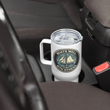 'Boats Well With Others / Sail' Stainless Steel Travel Mug