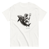 'Poseidon Surfing on Dolphin' - Unisex T-Shirt – Nautical Style Meets Comfort