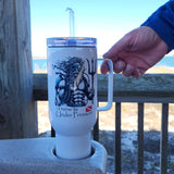'Poseidon I'd Rather Be Under Pressure' Scuba Diving Stainless Steel Travel Mug