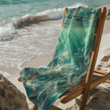 Bahamian Waters Surreal Turquoise Towel