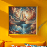 'Surreal Sailboat' Canvas Wall Art