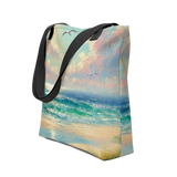 'Radio Beach / Soft' Tote Bag - Ocean-Inspired Style