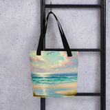 'Radio Beach / Soft' Tote Bag - Ocean-Inspired Style
