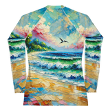 Women's Rash Guard Radio Beach Impressions