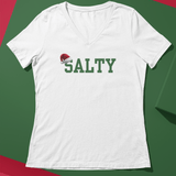 Santa Hat Green Women’s relaxed v-neck t-shirt