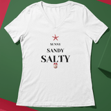 Salty Tree Black Women’s relaxed v-neck t-shirt