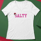 Santa Hat Pink Women’s relaxed v-neck t-shirt