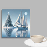 Christmas Sailing Steel Canvas