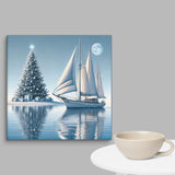 Christmas Sailing Steel Canvas