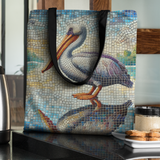 Pelican Mosaic Tote Bag