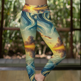 Bahamas Sunset Surreal Leggings