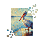 Pelican Coastal Bird on Water Puzzle 252 pieces