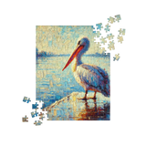 Pelican Coastal Bird on Water Puzzle 252 pieces