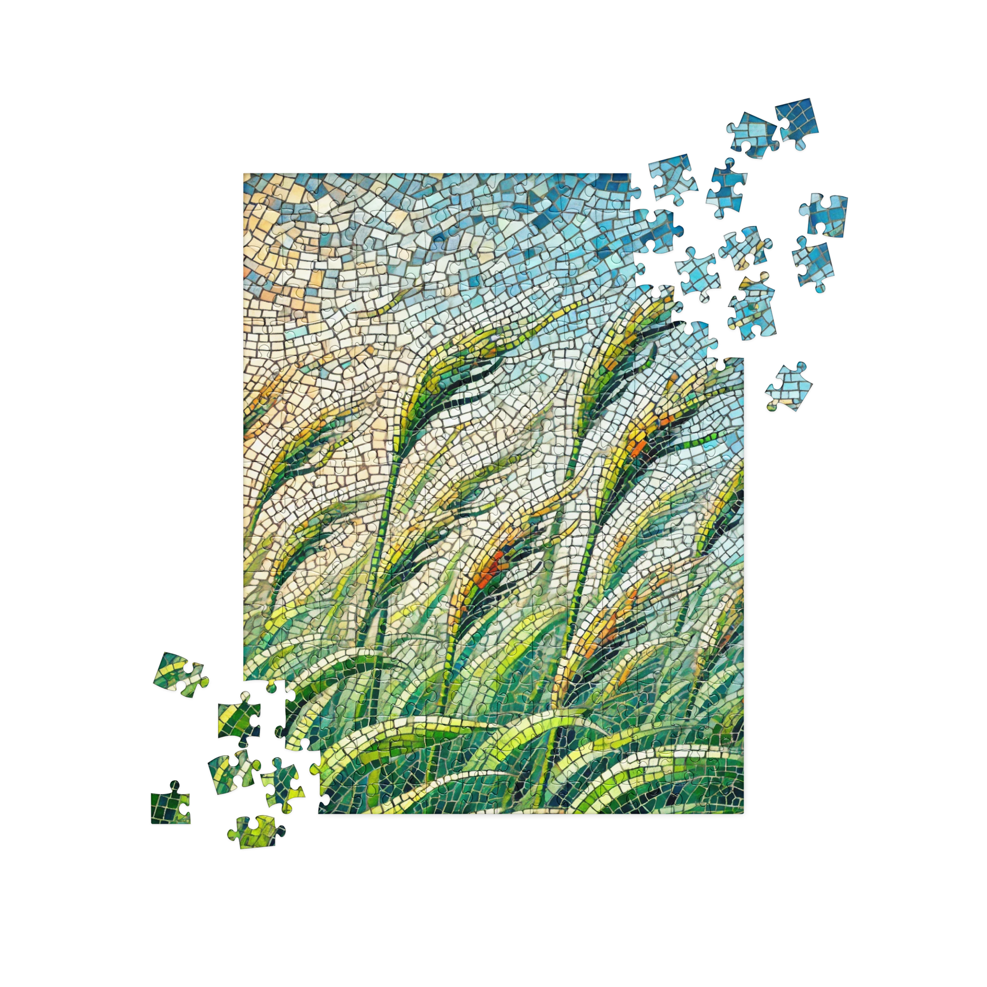 Mosaic Green Sea Grass Nature Puzzle 252 pieces