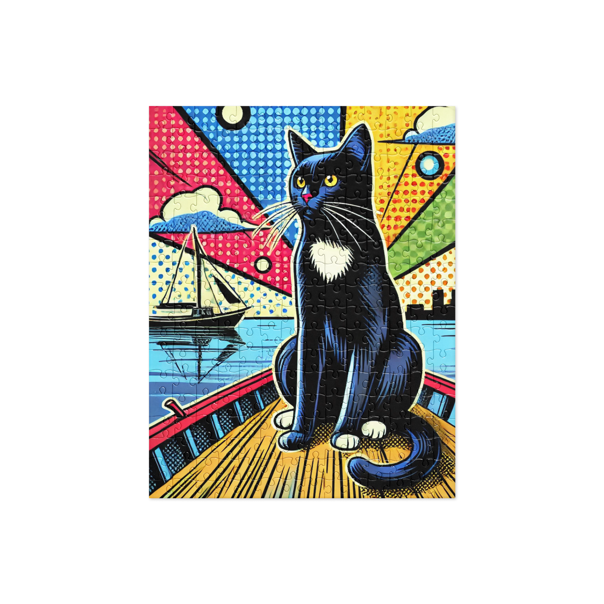 Coco Sailing Kitty Pop Art Puzzle 252 pieces