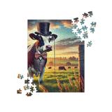 Dandy Cow Quirky Animal Art Puzzle 252 pieces