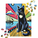 Coco Sailing Kitty Pop Art Puzzle 252 pieces