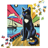 Coco Sailing Kitty Pop Art Puzzle 252 pieces