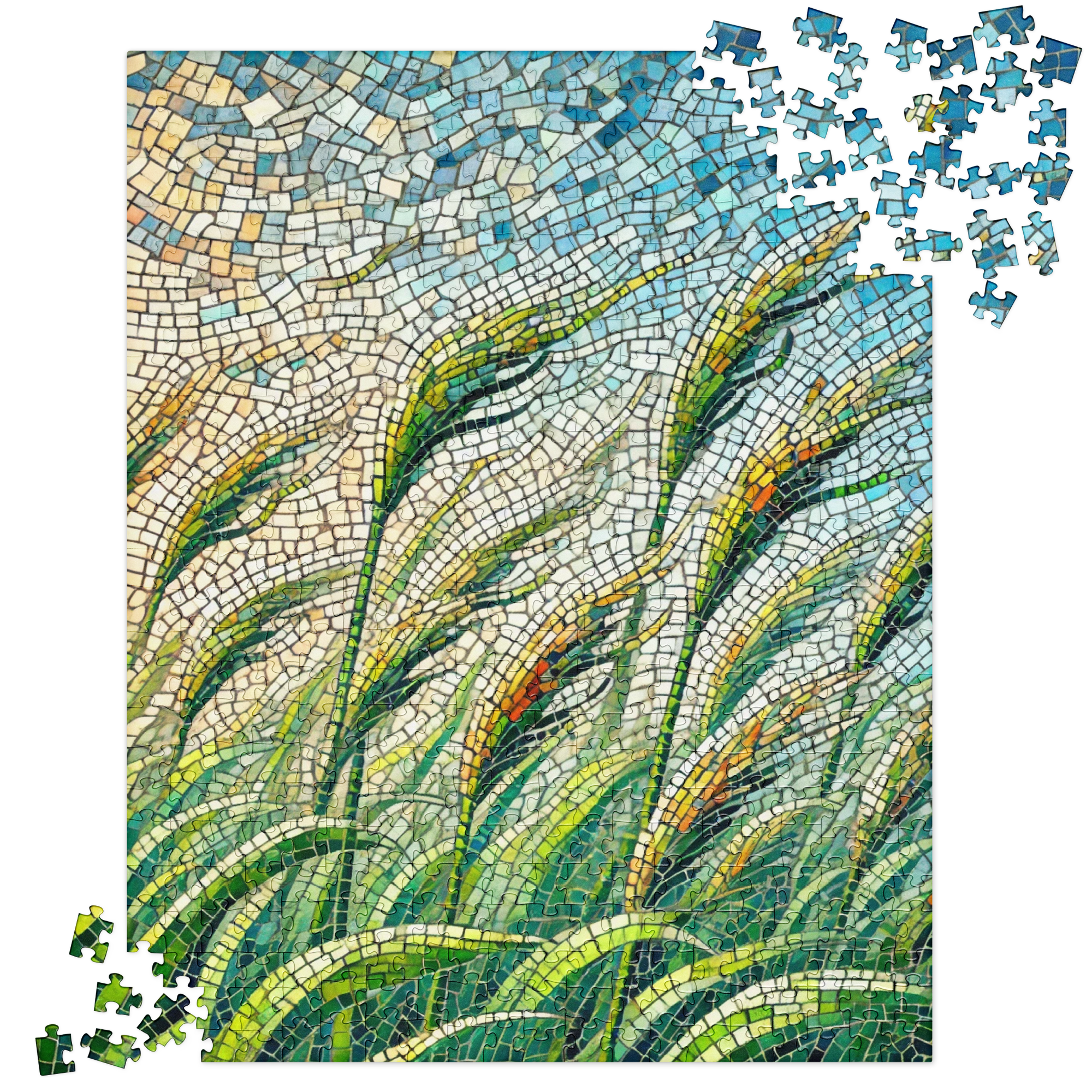 Mosaic Green Sea Grass Nature Puzzle 520 pieces