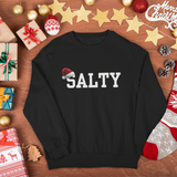 Santa Hat White Text Unisex Premium Sweatshirt