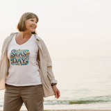 Seas The Day Shell Women’s Relaxed V-neck T-shirt