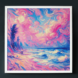 'Pink Sand Beach / Soft' Canvas Wall Art