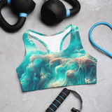 Bahamian Waters Surreal Sports Bra