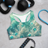 Bahamian Waters Surreal Turquoise Style Sports Bra