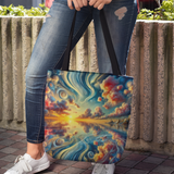 Bahamas Sunset Surreal Tote Bag