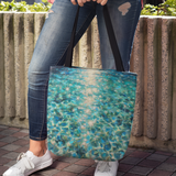 Bahamian Waters Impressionistic Style Tote Bag