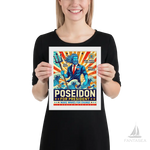 Poseidon for President Sun Framed Poster - Oceanic Wall Art
