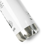 'Be The Light' Lighthouse White Stainless Steel Water Bottle