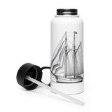 Gaff Rig Ketch Sailboat Stainless Steel Water Bottle