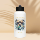 'Natasha' Mermaid Flourish Stainless Steel Water Bottle