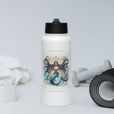 'Natasha' Mermaid Flourish Stainless Steel Water Bottle