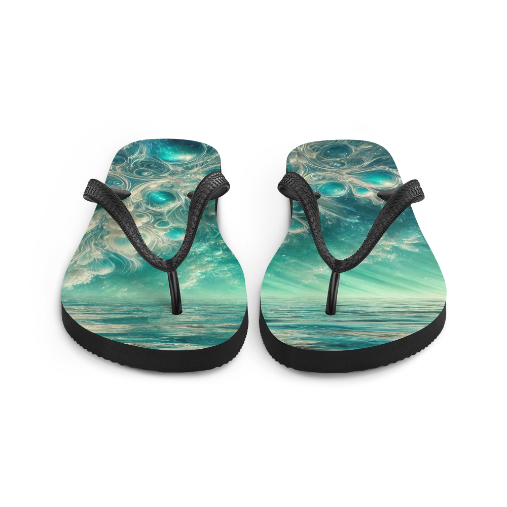 Flip Flops Bahamian Waters Surreal Style 2 Front