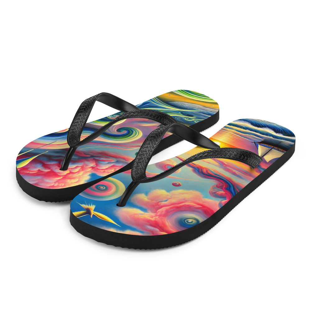 Flip Flops Pink Solitude Surreal Front Left