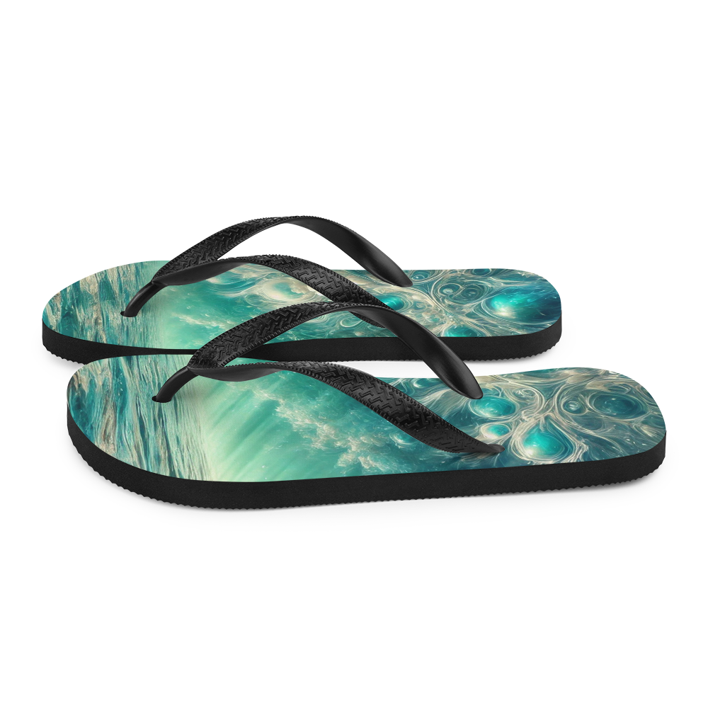 Flip Flops Bahamian Waters Surreal Style 2 Left