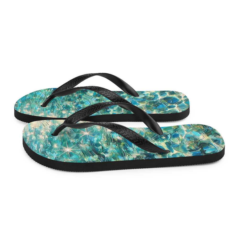 Flip Flops Bahamian Waters Post Impressionistic Left