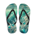 Flip Flops Bahamian Waters Surreal Style 2 White Top