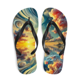 Flip Flops Bahamas Surreal Sunset White Top