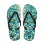 Flip Flops Bahamian Waters Post Impressionistic White Top