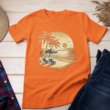 Beach Serene Sunset Scene Unisex Classic T-Shirt